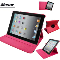 A1458 A1459 A1460 360 Rotating multi-angle stand cover case for iPad 2 iPad 3 iPad 4 Pu leather pouch pocket case + stylus pen