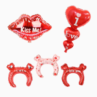 Balon foil love / balon bando love hati / balon valentine / balon bibir i love you