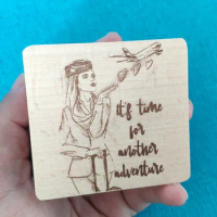 Itis Time for Another Adventure Photo Music Box, Customized Engraving