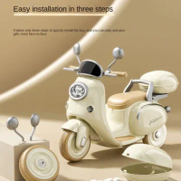 Children's electric scooters, motorcycles, three wheeled male and female electric scooters, suitable for babies