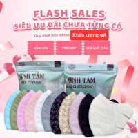 (Tặng 5D mask) Khẩu Trang 9A Mask Anh Tâm 5 lớp kháng khuẩn chống nắng chống tia UV khautrang anh ta