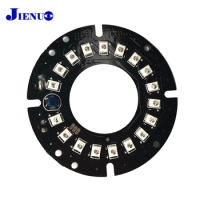 JIENUO Nightvision LED CCTV Accessories Infrared Light 18 IR Board for Surveillance Security Camera IP CCD AHD Cam Night Vision