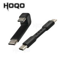 For E1DA 9038D DAC Device type C 180 Degree Synchronous Charging Cable OTG USB C Male To Male Adapter Cable for Samsung SSD T5