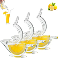 Juicer, Mini Manual Fruit Juicer, Bird Shaped, Clear, Portable, Use Lemon, Orange, Kitchen, Home, Drinks, Easy to Operate