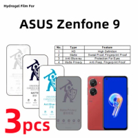 3pcs HD Hydrogel Film For ASUS Zenfone 9 Matte Screen Protector For ASUS Zenfone 9 Eye Care Blueray 