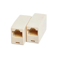 【台灣霓虹】RJ45網路線連接器2入組(Cat5e Cat6 RJ45雙母頭 電腦網線)