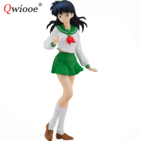 Qwiooe Original Japan Anime Figure InuYasha Higurashi Kagome Model Collectibles Toys Desktop Ornaments Toys Gift