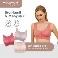 MOOIMOM Basic Bra Hamil & Menyusui Air Buckle Maternity & Nursing Bra Red L