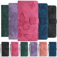 Butterfly Embossed Leather Case For OPPO Find X5 Pro Reno 10 Pro A79 A18 A38 A58 A78 A98 A57 A77 Reno8 Lite 7Z Wallet Flip Cover