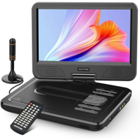 【日本代購】WONNIE 攜帶式DVD播放機 10.5英吋 W-1038A-T