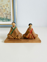 日本中古 鄉土玩具 木雕雛人形木偶人偶置物擺飾