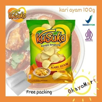 Kusuka Keripik Singkong Chicken curry 100g / kusuka kari ayam 100grm