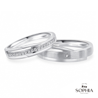 SOPHIA 蘇菲亞珠寶 - 愛情華爾滋 950鉑金 結婚對戒