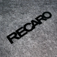 2PCS For RECARO Sticker Shell Sport Seat Pole Position Racing Seats Reflective Stickers Decal Car Styling