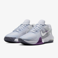 NIKE 籃球鞋 男鞋 運動鞋 包覆 緩震 AIR MAX IMPACT 4 灰藍紫 DM1124-010