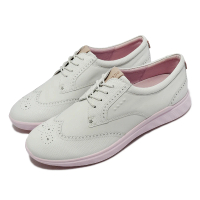 ecco 高爾夫球鞋 W Golf S-Classic 女鞋 白 粉紅 防水鞋面 緩震 回彈 休閒 運動鞋(10270301007)