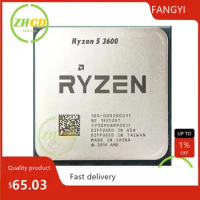 AMD For Ryzen 5 3600 R5 3600 3.6GHz six-core Twelve-threaded CPU processor 7NM 65W L3=32M 100-000000031 slot AM4
