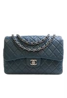 CHANEL 二手香奈兒 Jumbo 經典羊皮單蓋包