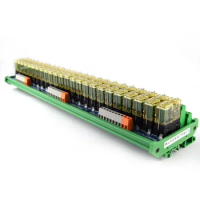 24-way relay dual-group module, 24V rail installation, PLC amplifier board control board