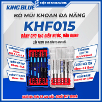 Bộ mũi khoan đa năng 15 chi tiết Kingblue KHF015 - Hàng chính hãng