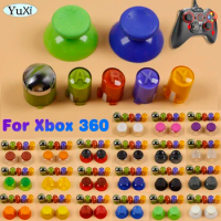 1Set Joystick Thumbstick Cover For Xbox 360 ABXY Button 3D Along Cap Gamepad Controller Colorful DIY Replacement Accessories