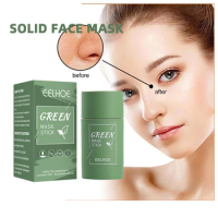Girl Green Tea Solid Mask Deep Cleaning Mud Mask Stick Oil Control Anti-Acne Eggplant Masks Purifying Clay Stick Mask Skin Care