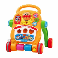 小禮堂 麵包超人 多功能音樂推車玩具《黃.盒裝》學步車.玩具車