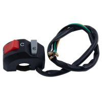 Universal Motorcycle Switch 7/8" Handlebar Fog Hedlight Horn Start-Kill Switch ON-OFF Button 12V For ATV Scooters Snowmobile