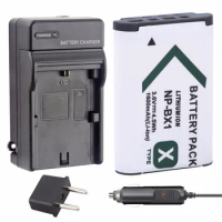 1 Pc NP-BX1 NP BX1 Battery + Charger for Sony Cyber-shot RX1 RX100 IV WX300 H400 HX300,HDR-AS10 AS200VR CX240 PJ275