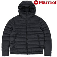 Marmot 土撥鼠 1000FP Denver 男款 連帽白鵝絨外套/保暖羽絨外套/羽毛衣/羽絨衣/輕羽絨 TSAMD010 J003 黑