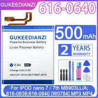 Battery 616-0640 500mAh for IPOD Nano 2 2G 2nd 3 3rd 3TH 3Gen 4 4th5 6 7 7 / 7th MB903LL/A;616-0639;616-0640 [W0784] MP3 MP4