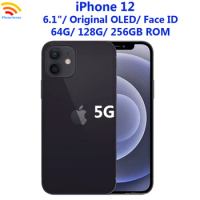 95%New Original Apple iPhone 12 iPhone12 64GB 128GB 256GB ROM 4GB RAM 6.1" Genuine Super OLED Face ID NFC Unlocked 5G Cell Phone