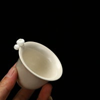 念誠草木灰釉茶杯單個創意手工陶瓷茶具主人杯品茗杯個人專用