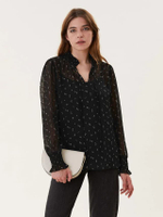 เสื้อเบลาส์ Printed High Neck รุ่น T4348230Y4