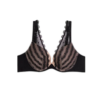 เสื้อชั้นใน มีโครง รุ่น Modern V รหัส SBI2048BK สีดำ