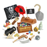 【KTOY】加勒比海盜扮家家酒木製玩具組(木製玩具 扮家家酒 海盜扮家家酒)