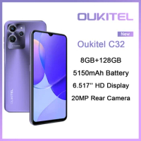 Oukitel C32 Budget Smartphone, 8GB+128GB 5150mAh 6.517inch Display 20MP  Camera Android 12 Fingerprint Mobile Phone – OUKITEL Mobile