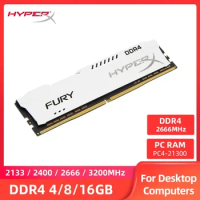 HyperX Fury Memoria RAM DDR4 8GB 16GB 4GB 3200MHz 2666MHz 2400MHz 2133MHz Desktop Memory DIMM PC4-25600 21300 19200 1.2V 288Pins