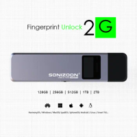 Made in China 2G Fingerprint encryption Write protection Solid State 3.1USB flash drive 512GB Data privacy protection pendrive
