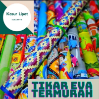 Karpet Tikar Spons Eva Multiguna Warna Karakter Motif