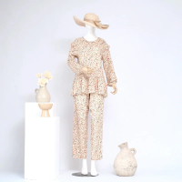 Inone Hijab | One Set Laksmi | Baju Atasan Bawahan | Daster Celana Adem Lembut | One Set Rayon Motif