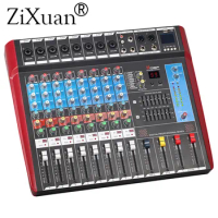 8 Channels (Mono) Mixing Console with Bluetooth Record 99 DSP effect USB Function Professional Audio Mixer