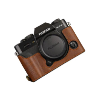 For Fujifilm XT10 XT20 Fuji XT20 XT30 Handmade Camera Bag Cover Vintage Case Genuine Leather Camera case Half Body