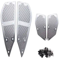 For Yamaha Xmax 300 Foot Pegs Plates X Max 300 Footrest Step Pads Xmax 300 for Yamaha Motorcycle Cnc Accessories -Titanium