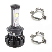 2pcs H7 LED Headlight Car Bulb Holders Adapters Socket Retainer Base Auto Headlamp Mount Stand for Benz BMW Audi Car Accessories