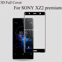 XZ2P 3D Glass Full Cover For SONY XZ3 XZ2 Premium Compact XA2 Ultra Plus Tempered Glass Screen Protector For SONY XZ2Premium