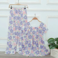 SET MOANA LILY KIMMY SETELAN BAJU TIDUR RAYON PREMIUM