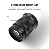 7 artisans 60mm F2.8 Mark II APS-C Macro Lens For Sony E Nikon Z Z6II Fuji XF Canon EF-M Canon RF R6 M4/3 Leica T TL