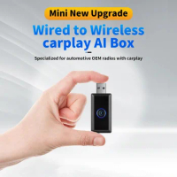 Wired To Wireless Carplay Android Auto Car AI Box for Apple Carplay Wireless Adapter USB Type C Dongle Plug and Play Playaibox