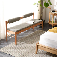 實木床尾凳臥室家用沙發長條凳北歐床邊凳餐椅多功能床前長凳